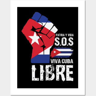 Viva Cuba Libre! Patria Y Vida! Posters and Art